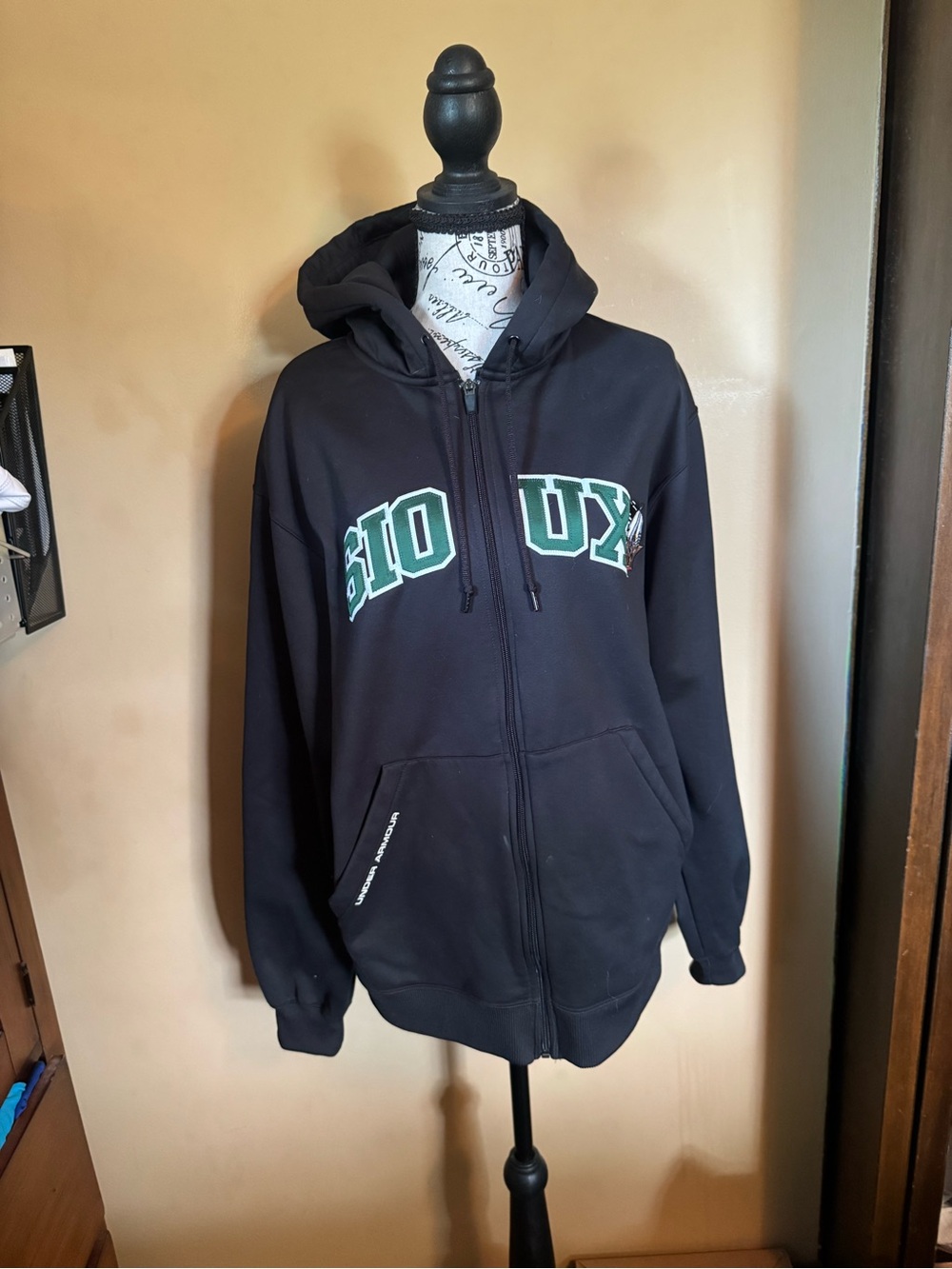 Under Armour Black Hoodie with Gold Logo
